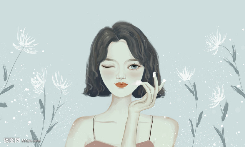 美容护肤美女